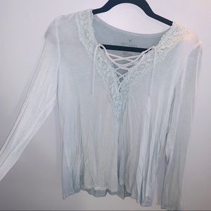 American Eagle (Soft & Sexy Line) Blue Top